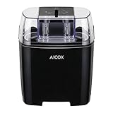 Aicok 1.5 Quart Ice Cream Maker Machine Frozen Yogurt and Sorbet Maker with Timer Function, Black