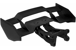 GDOOL 90141 Black ABS Plastic Rear Wing & Wing Stay Spare Parts for 1:12 Bruhless Brushed 901 901A HM124 RC Trucks