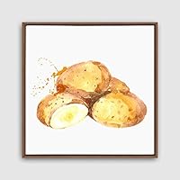 Framed Canvas Wall Art Vegetables Theme Design Canvas Prints Home Artwork Decoration for Living Room,Bedroom - 16x16 inches