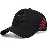 Fyon 3D Embroidered Tiger Baseball Cap, Trucker Snapback Hat, Adjustable Size, Unisex