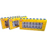 Room Copenhagen LEGO Minifigure Display Case (Large 3 Pack Bright Blue)