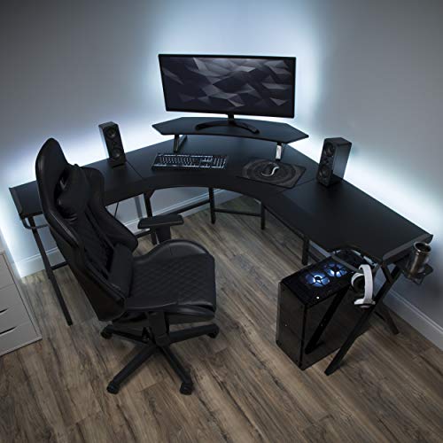 RESPAWN 2000 Gaming Computer Desk, L Shaped Desk, In Green RSP 2000 GRN