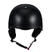 SUNVP Ski Helmet Integrally Windproof Lightweight Breathable Outdoors Snowboards Adult Snow Sports Helmet (Black/Red, L)