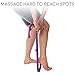 Body Back Buddy Jr - USA Made - Back Massager (Next Gen 2020 Version) Handheld Massage Stick, Trigger Point Massage, Full Body Muscle Pain Relief (Purple Marbled)