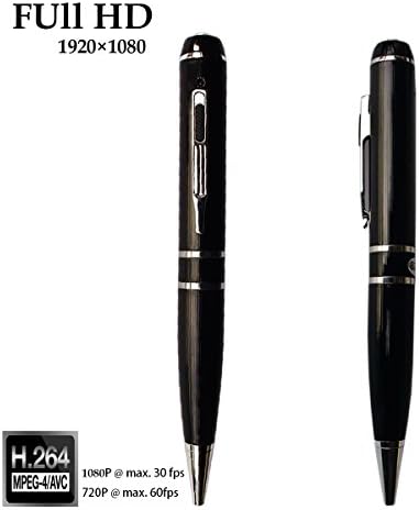 SUNMENCO Full HD 1080P Mini Camcorder Video Recording Plug and Play Extreme Hidden Cameras Multifunction DVR Recorder Pen Built-in 16GB Memory SM599
