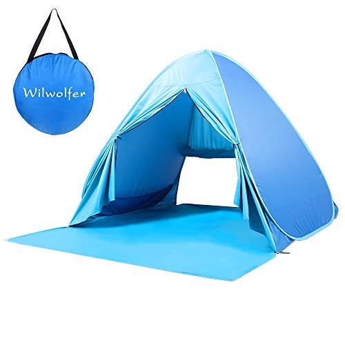 Pop Up Tent Beach Sun Shelter Portable UV Protection Shade Cabana for Outdoor (Blue) Pop Up Tent Beach Sun Shelter Portable UV Protection Shade Cabana for Outdoor (Blue)