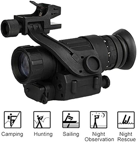 SHENGY Helmet Digital IR Monocular, 200m HD Night Vision, With a Fixed Bracket, For Night Observation of Animals, Gardens, Field Searches