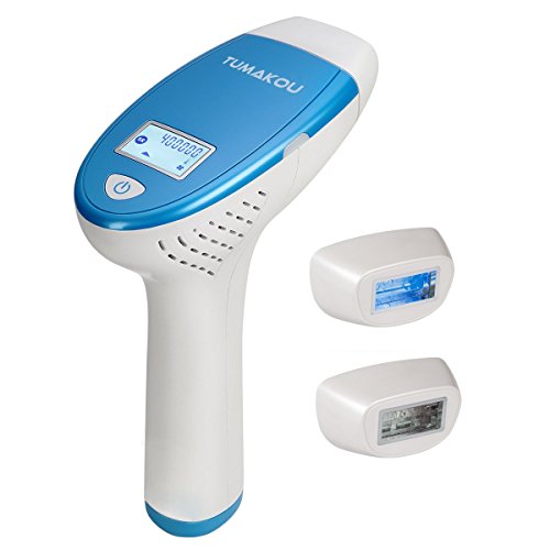 IPL Hair Removal System - TUMAKOU-T6 Permanent Painless Hair Removal Device, 400000 Flashes Professional Light Epilator for Woman and Man (HR+SR+AC)