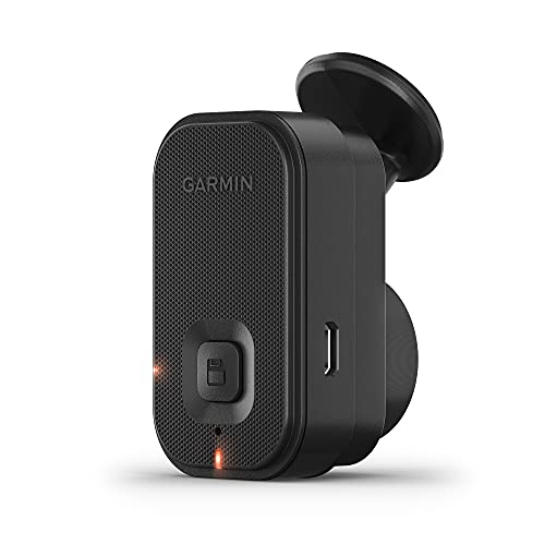 Garmin Dash Cam Mini 2, Tiny Size, 1080p and 140degree FOV, Monitor Your Vehicle While Away w