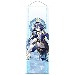 Flyshun Furina Wall Scroll Poster,Hanging Wall Art