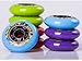 Durable Pu Inline Roller Skates Replacement Wheels 80mm Green