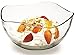 Circleware Wavy Glass Mixing Bowl, Home and Kitchen Serving Fruit Decoration Dish Glassware for Salad, Punch Beverage, Ice Cream, Dessert, Food, Best Selling Gifts, Large 10