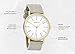 Women's Watches by Ferenzi - Minimalist Gold and Grey PU Leather Watch - Make Every Second Count - FZ17202