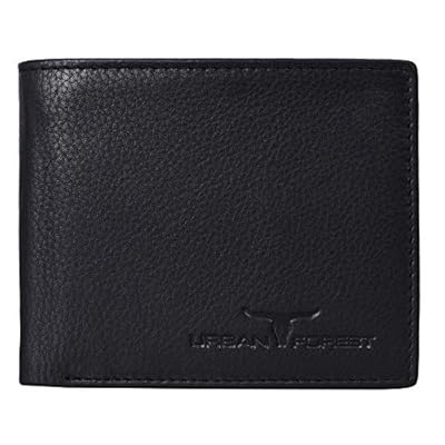 URBAN FOREST Carl  Leather Mens Wallet (UBF130BLK1021_Black)