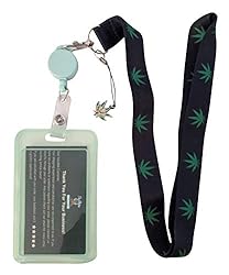 Pot Print Lanyard w/ID Badge Holder and Charm