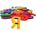 Constructive Playthings Giant Magnetic Uppercase Letters, Large Educational Magnets for Kids, BKM-302
