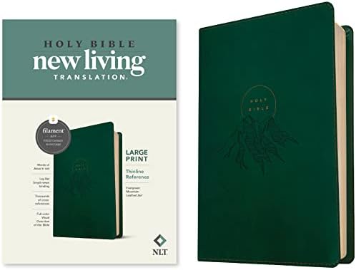 NLT Giant Print Bible, Filament Enabled (LeatherLike, Cranberry