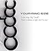 REDQIN Silicone Chasti-ty- Device Male Brief Anti-Off with 5 Rings (Black, Long)