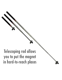 MagnetPal MagnetStick   Herramienta magnética telescópica para recoger imanes, herramienta retráctil para recoger imanes con imán antioxidante de neodimio, brazo extensible de alta resistencia con el imán más potente