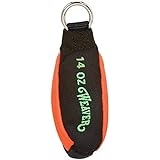 Bullet Throw Weight by Weaver Leather, Black/Blaze Orange, 8 OZ (08-98322-BK/BO)