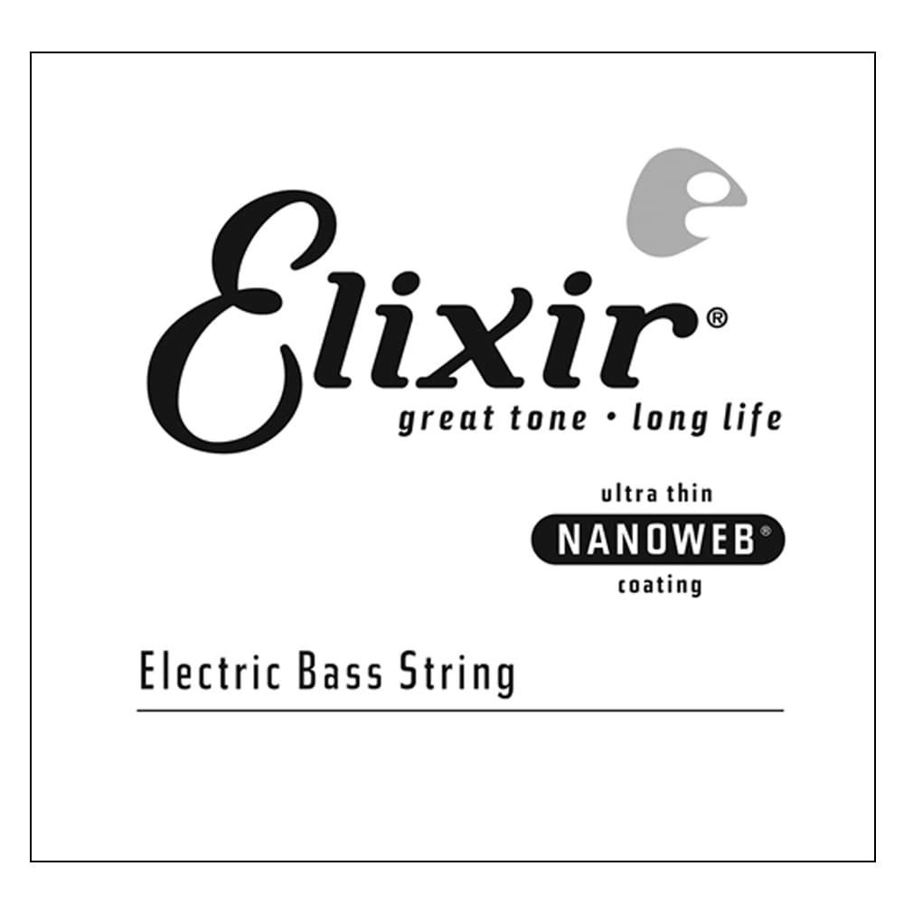 Elixir Strings Electric Bass String NANOWEB Coating, .085, Long Scale