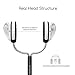 SCENES Lifelike VR Recording Earphone Stand, Live Broadcast 3D Earphone Stand, Real Head Structure Earphone Bracket, Bionic Ears, Black and White