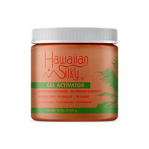 Hawaiian Silky Haargel, 16oz / 474 ml - Natürliche Proteinextrakte zum Stylen und Befeuchten von trockenem und geschädigtem Haar - für coloriertes Haa