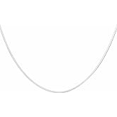 HARFINGTON Herringbone Necklaces Stainless Steel Snake Chain Necklace Adjustable Flat Chain for Jewelry Gift