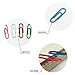 Toolist 33mm Company Office Paper Clips, 500 per Box, Assorted colors