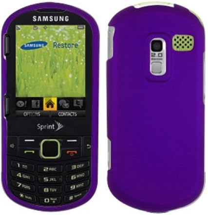 Evercell Rubberized Purple Snap-On Shield for Samsung Restore M570 (Purple)