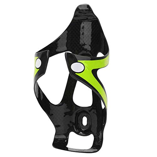 Alomejor Bike Water Bottle Holder Carbon Fiber Bicycle Water Bottle Cages Cycling Bike Drink Holder Brackets(Green)