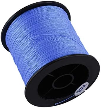 creatspace YUDELI 0.8 Line Number Super Strong 4 Strand 300M Premium PE Braided Fishing Line Lake Multifilament Wire Woven Thread blue