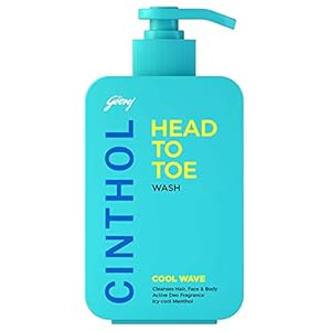 Cinthol Head to Toe – 3-in-1 Wash (Shampoo, Face Wash & Body Wash) Pump Bottle | for Women & Men | COOL WAVE | with…