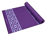 Gaiam Premium Print Yoga Mat, Taos Alignment, 5mm