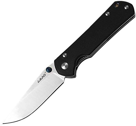 SRM Land 910 EDC Sharp Folding Pocket Knife with Frame Lock;Sandvik 12C27 Steel, 7.87-Inch Overall - Gifts/Collections