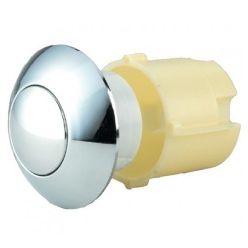 Thomas Dudley Pushflo Dome Single Flush 91mm Chrome Toilet Push Button 316562, Multi-Colour