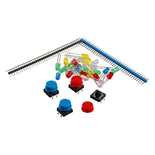 Keywish CP-L1 Electronic Component Starter Kit With Resistor,Transistor,RGB,Capacitor,LED,Buzzer,Switch,Potentiometer For Arduino UNO Nano,MEGA2560,Raspberry Pi,STEM,Micro:bit - Thumbnail 4