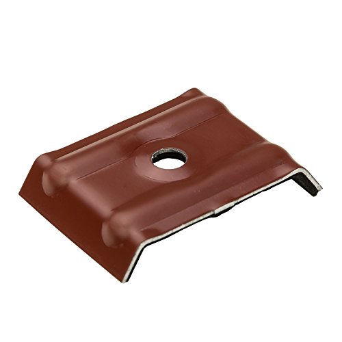 100x Kalotten Trapezblech Profilbleche Trapezform 35/207 Aluminium mit EPDM-Dichtung - rotbraun (RAL 8012)