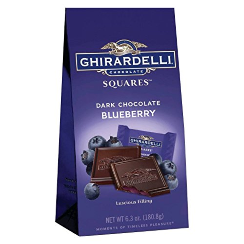 Ghirardelli Dark Chocolate Blueberry Squares 6.3 oz Bag NEW Flavor!