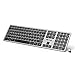 Wireless Keyboard — Jelly Comb 2.4G Wireless Keyboard K057 Full Size Keyboard with Number Pad for Windows Computers PC Laptop Desktop-(Black and Silver)