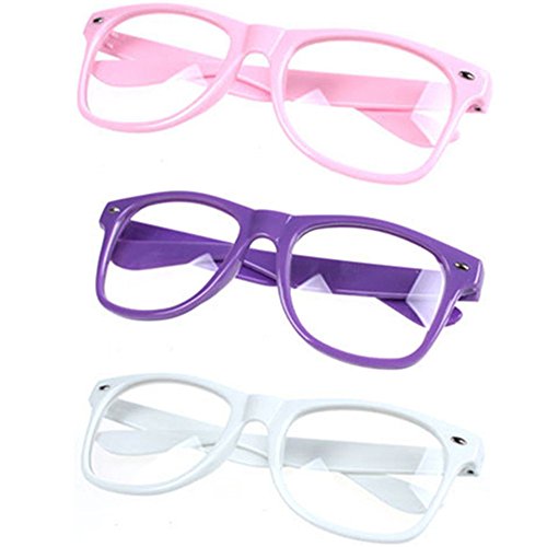 FancyG Classic Retro Style Fashion Eyewear Clear Lenses Glasses Frame 3 Pieces Set 212