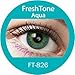 Women Multi-Color Cute Charm and Attractive Fashion Contact Lenses Cosmetic Makeup Eye Shadow Aqua 2 Tone with case by Dream TM