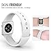 top4cus Apple Watch Band 42mm Soft Silicone Replacement Sport Strap iWatch Band for Apple Watch 42mm Model - Small/Medium - White
