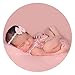 ARLAYO Newborn Girl Photography Outfits Lace Bow Vest Bodysuits and Headband(Pink)