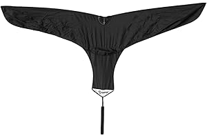 Cupped Waterfowl Goose Flag, Foldable Flapping Goose Wing Flag Adds Realism to Goose Decoy Spread