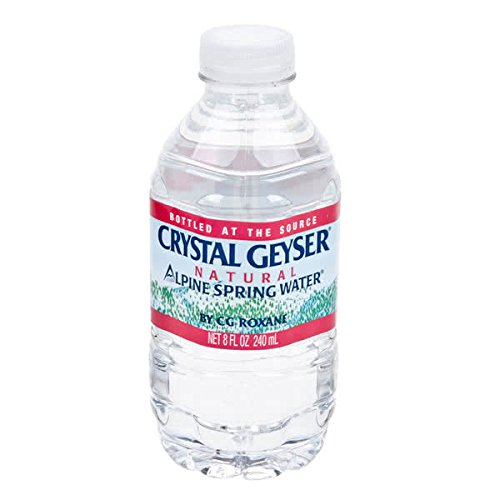 Crystal Geyser, Purified Water, 8 Fl Oz Bottle (Pack of 20, Total of 160 Fl Oz)