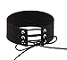 Faux Leather Tie Up Choker Suede Velvet Corset Necklaces Black Beige Brown White