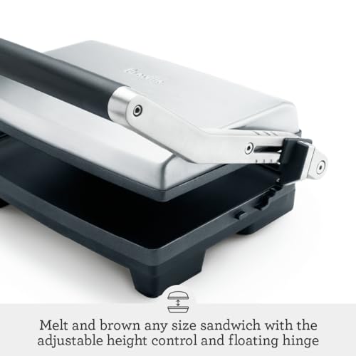 Breville Duo 1500Watt Nonstick Panini Press, Silver Pricepulse