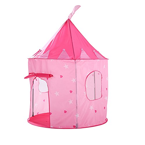 Princess Castle Play Tent for Girls Toys Best Christmas Birthday Gift, Your Baby will Enjoy this Foldable Play playhouse/Ball Pit for Indoor & Outdoor Use - Pink Castle