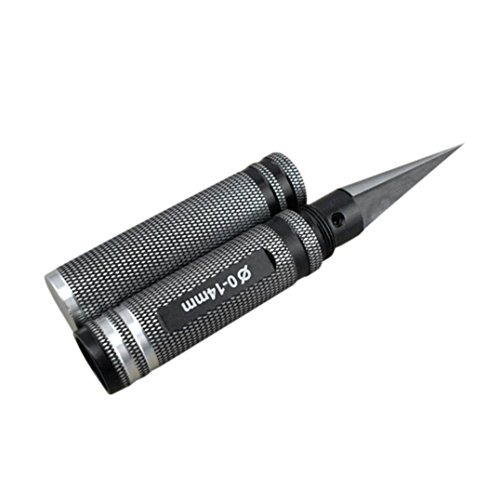 Besde DIY Universal 0-14mm Black Professional Reaming Drill Tool Edge Reamer (Black, A)